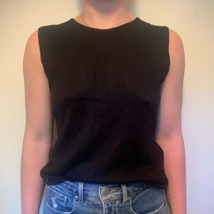 Bluoltre Black knit tank top